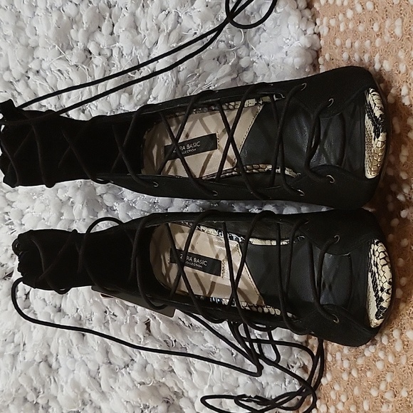 Zara lace up wedge - Picture 2 of 16